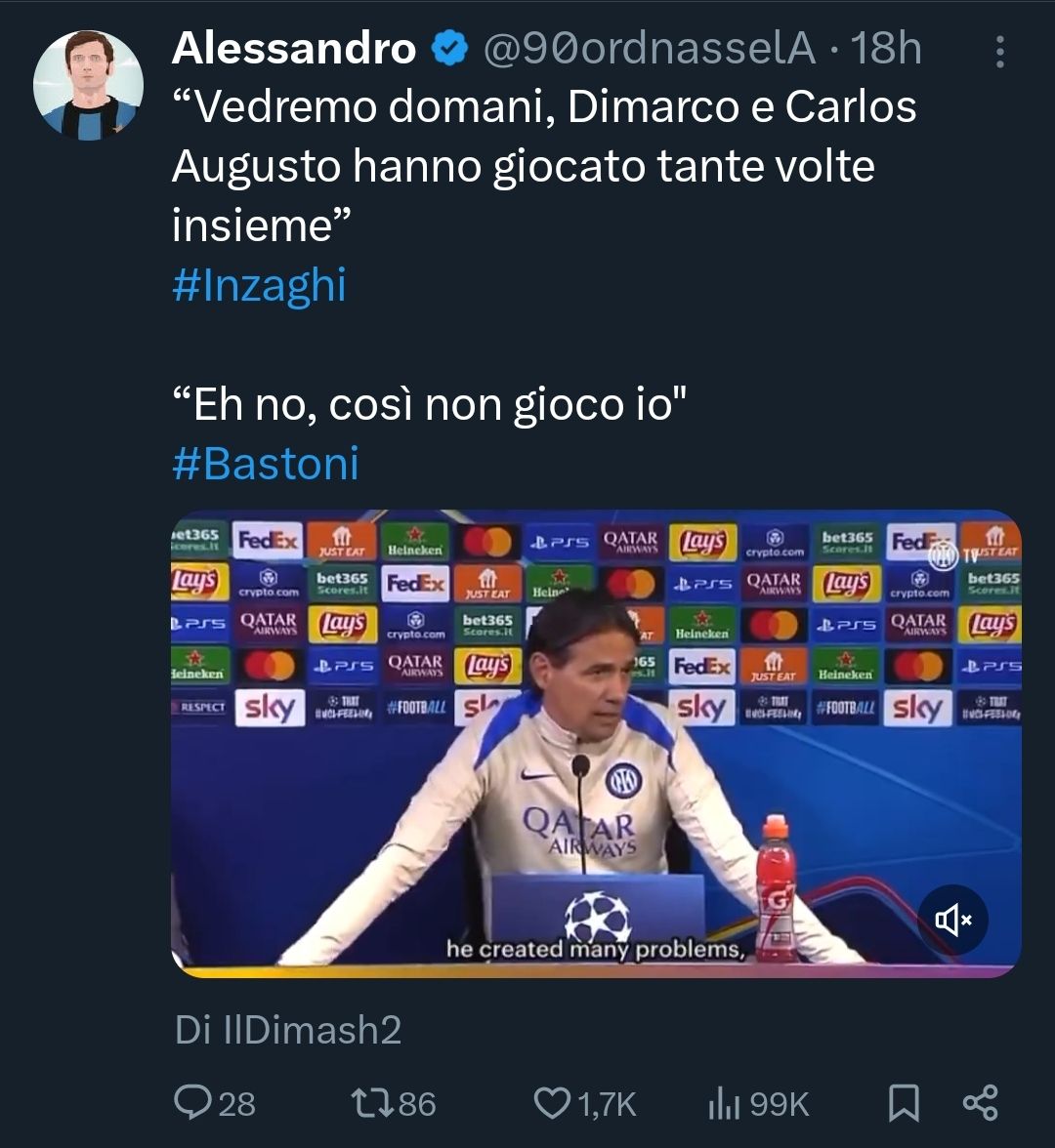 Inter - Barcellona 10 strane sensazioni prepartita 1 Ranocchiate